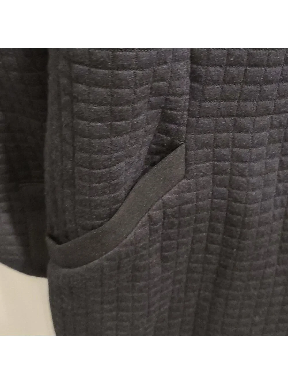 NEW Guillaume blk quilted zip up cardigan